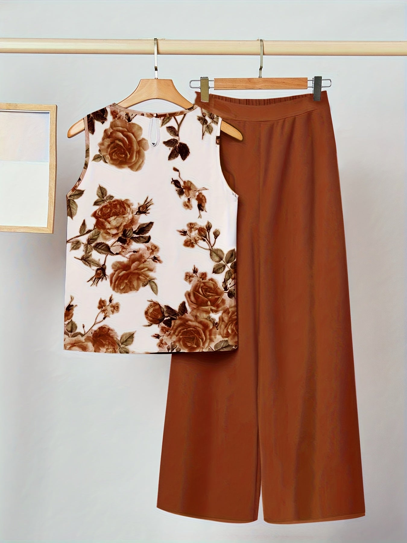 Jasmine | Vintage Brown Floral Set