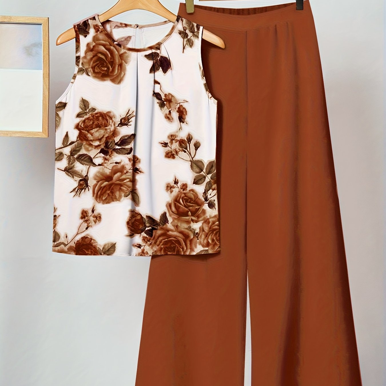 Jasmine | Vintage Brown Floral Set