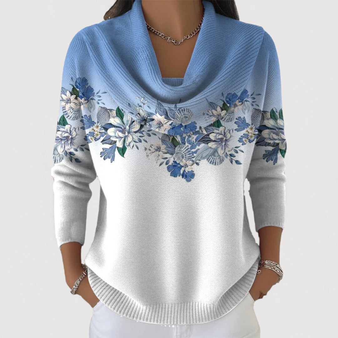 Sophia | Floral Cowl Jumper