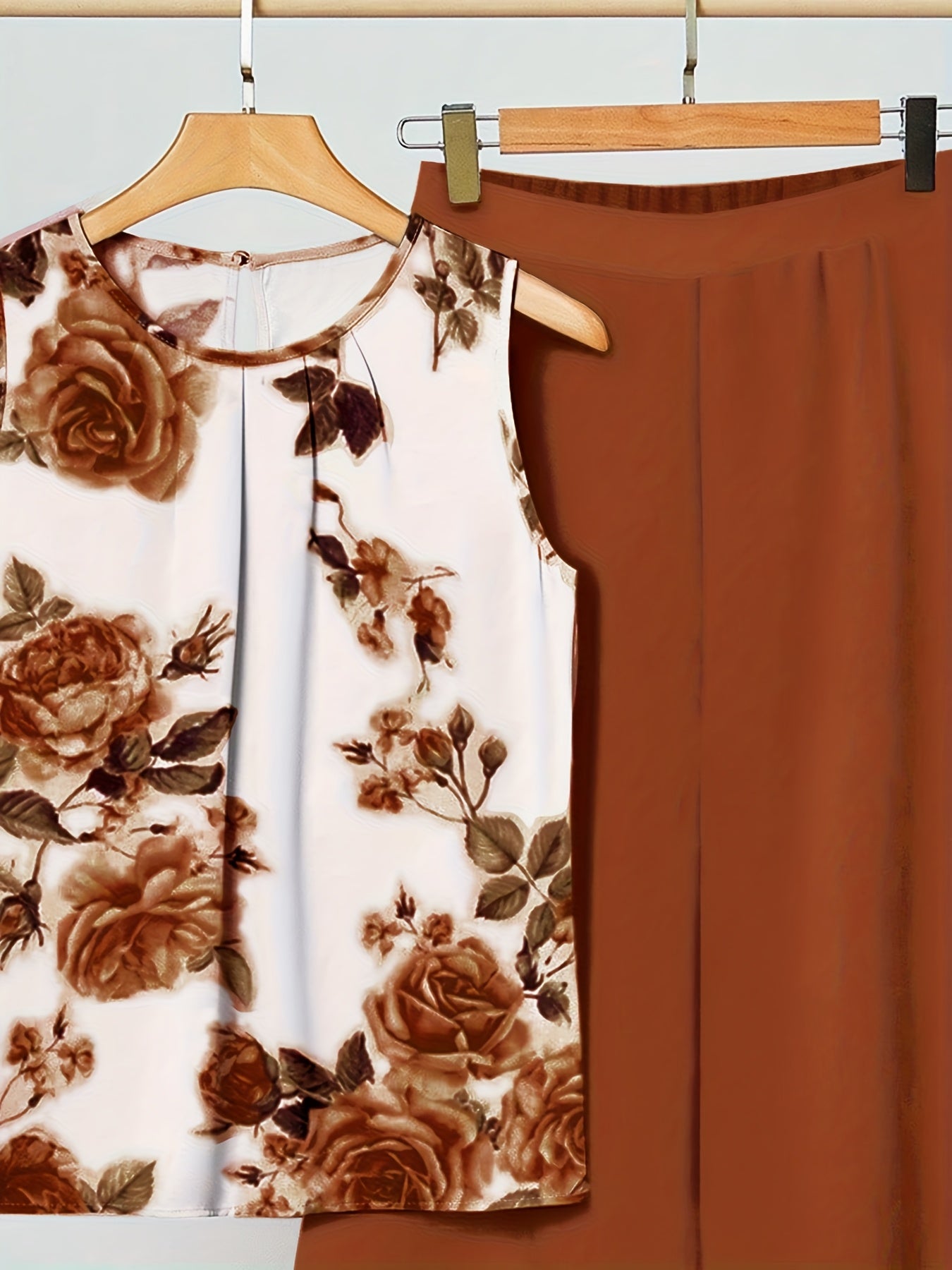 Jasmine | Vintage Brown Floral Set