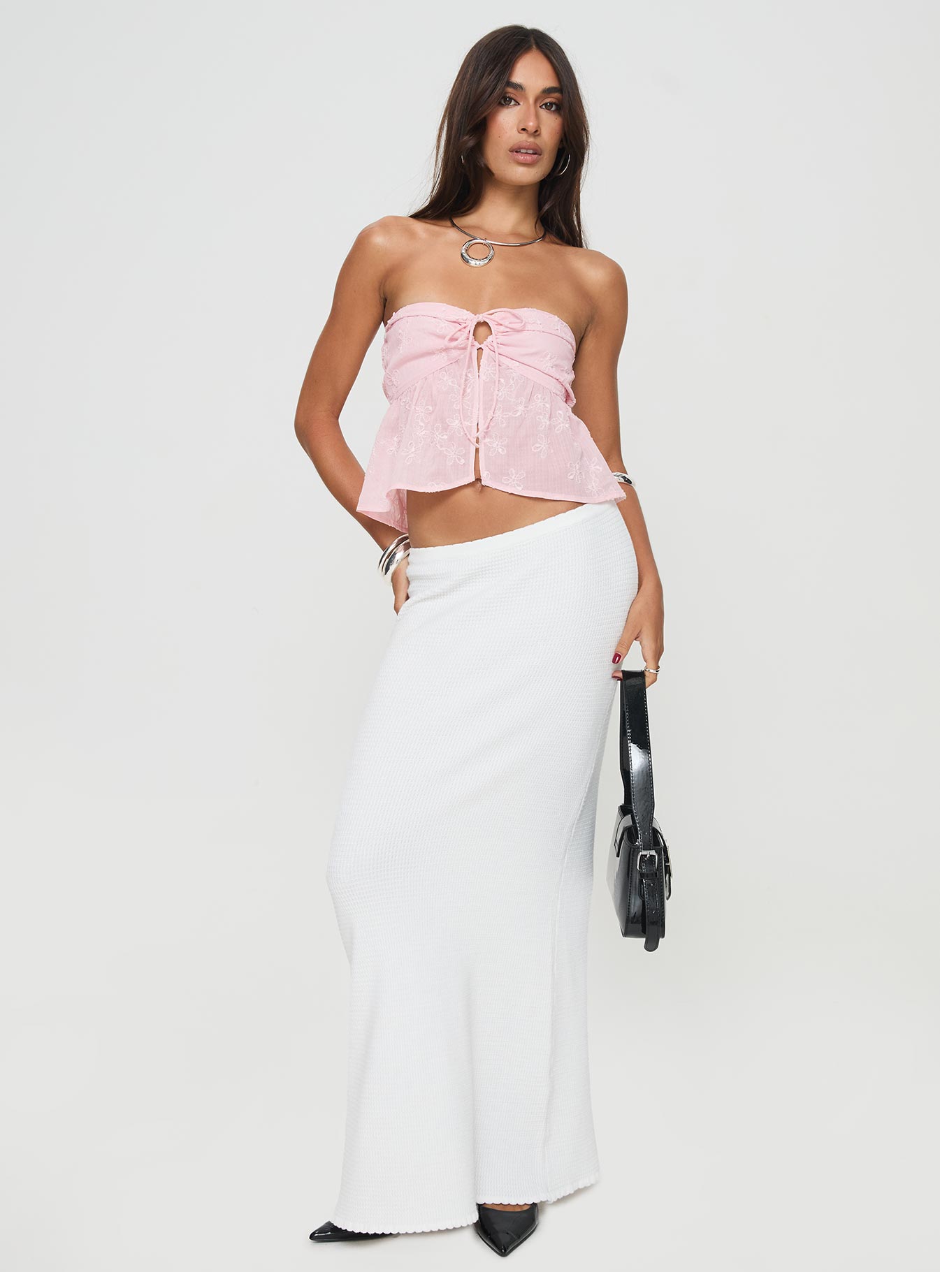 Naeva - Front-Knot Pink Top