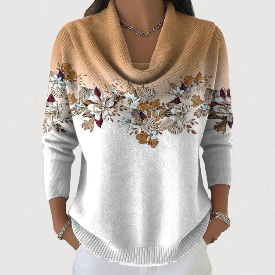 Sophia | Floral Cowl Jumper