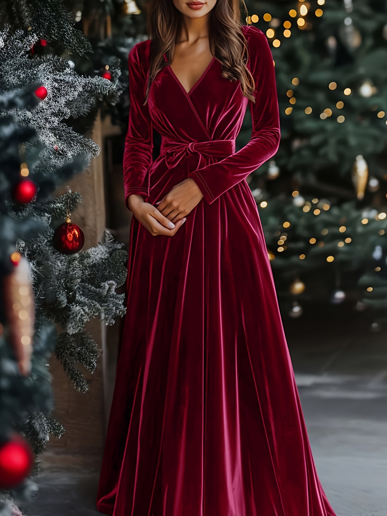 Lisa | Velvet Maxi Dress