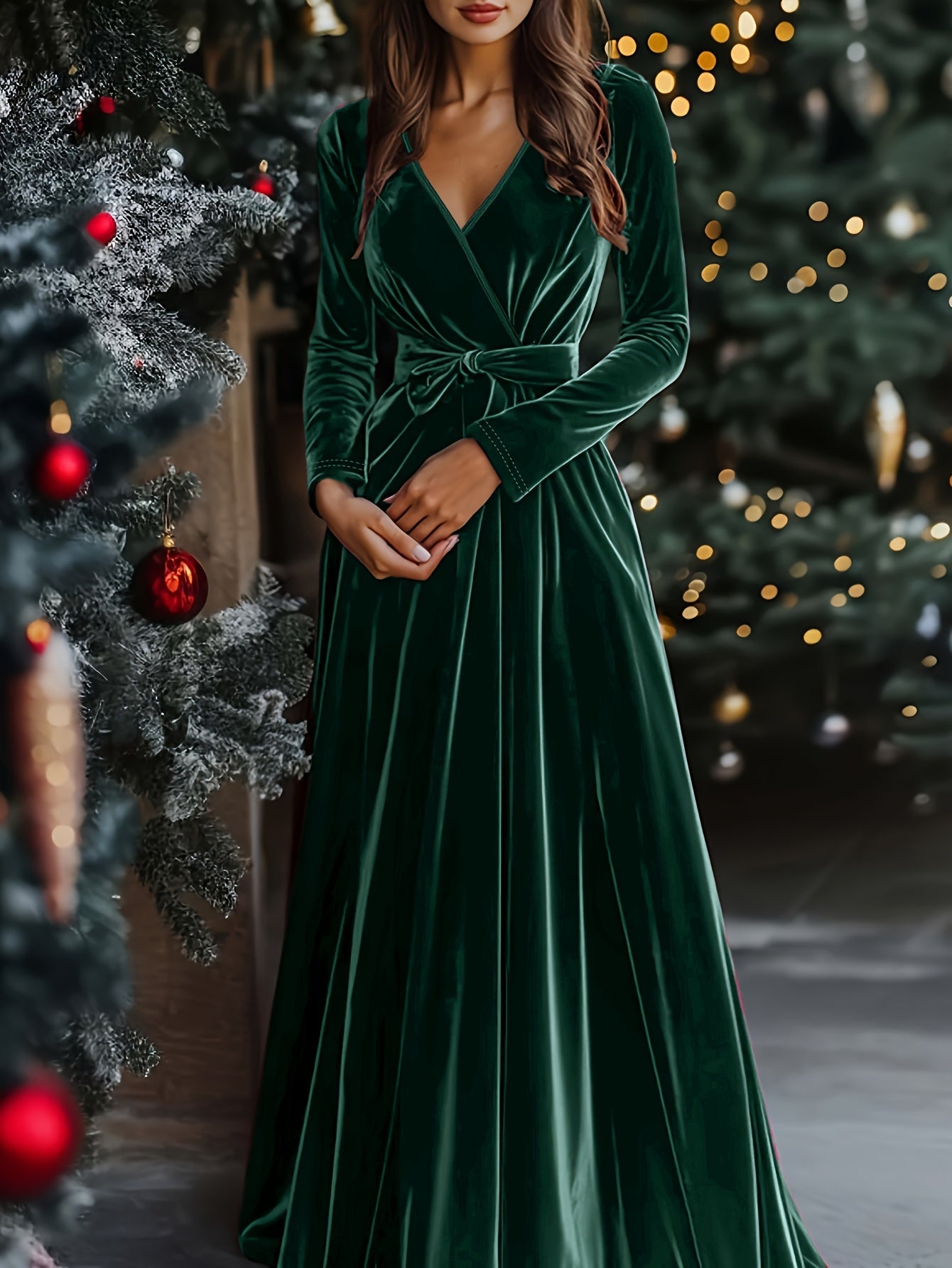 Lisa | Velvet Maxi Dress