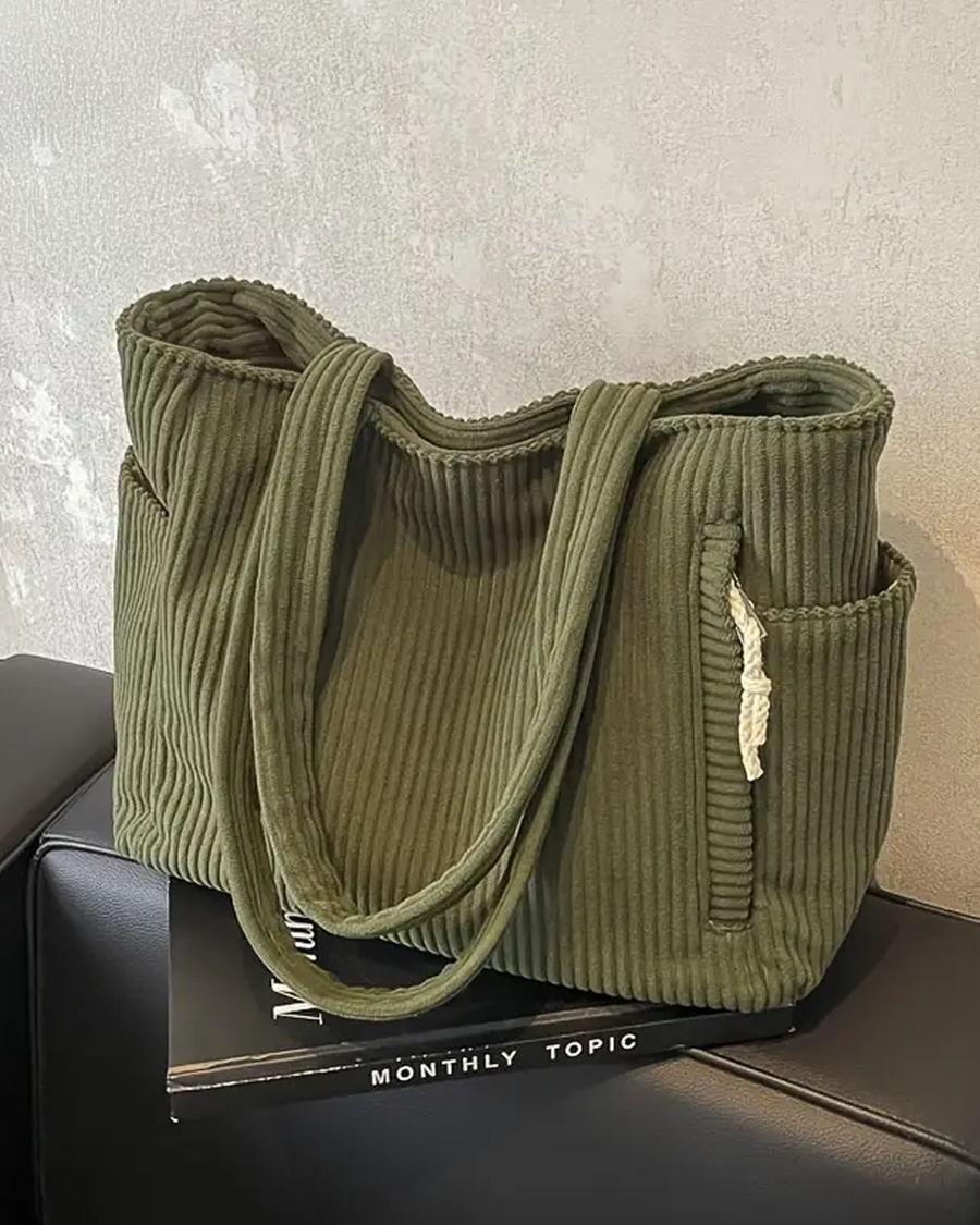 Gemma | Corduroy Tote Bag