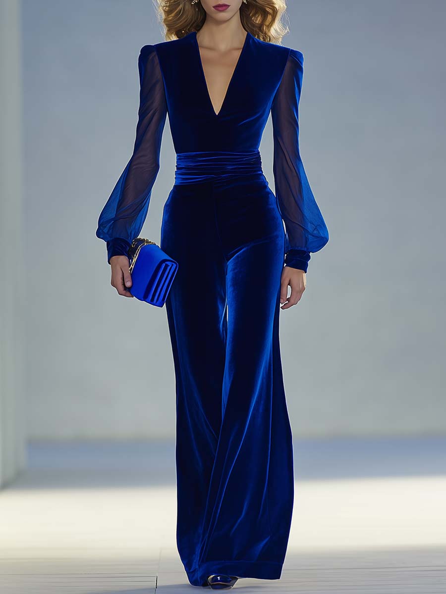 Sophie | Elegant Velvet Jumpsuit