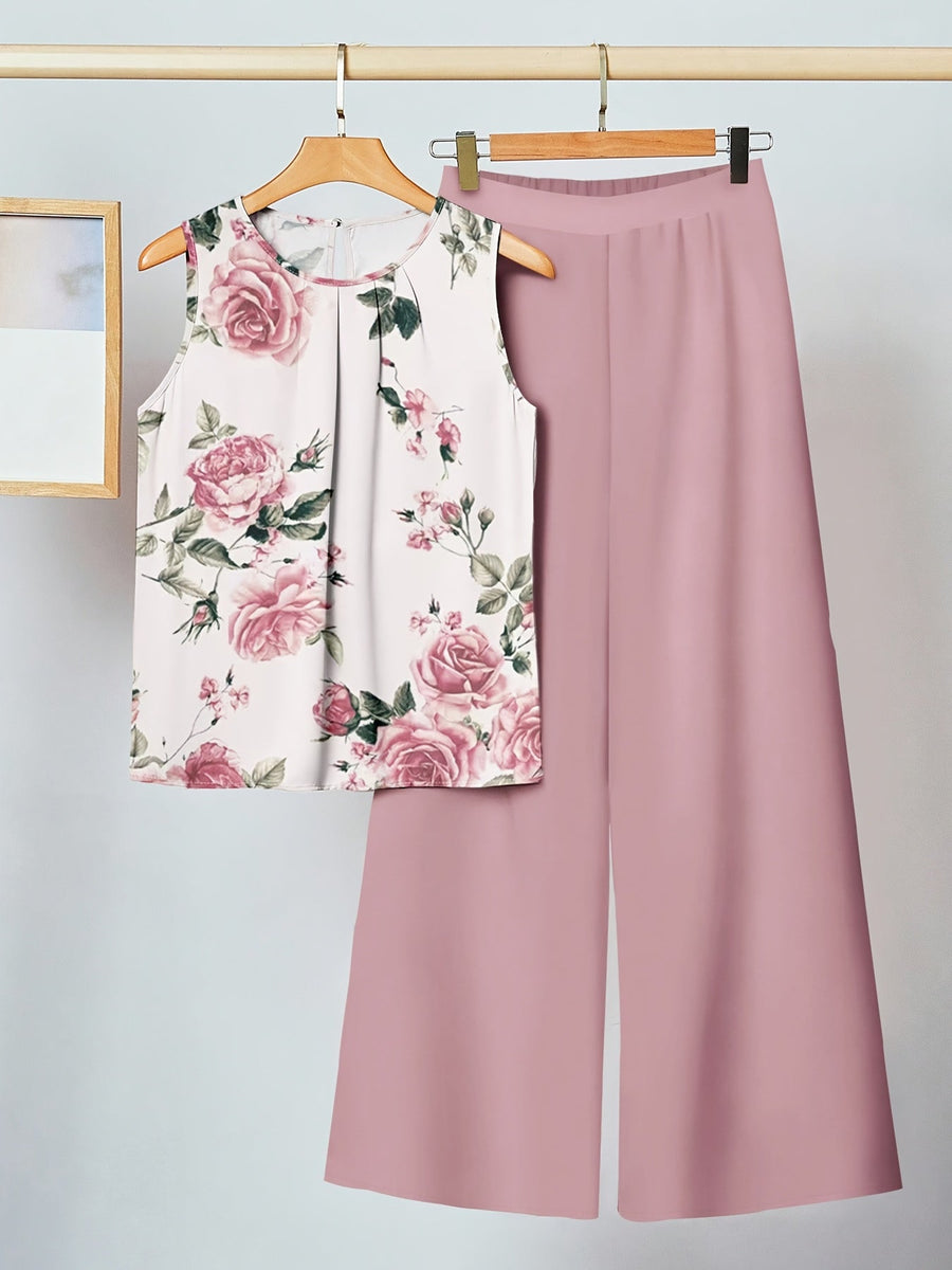Kristen | Floral Print Two-Piece Set