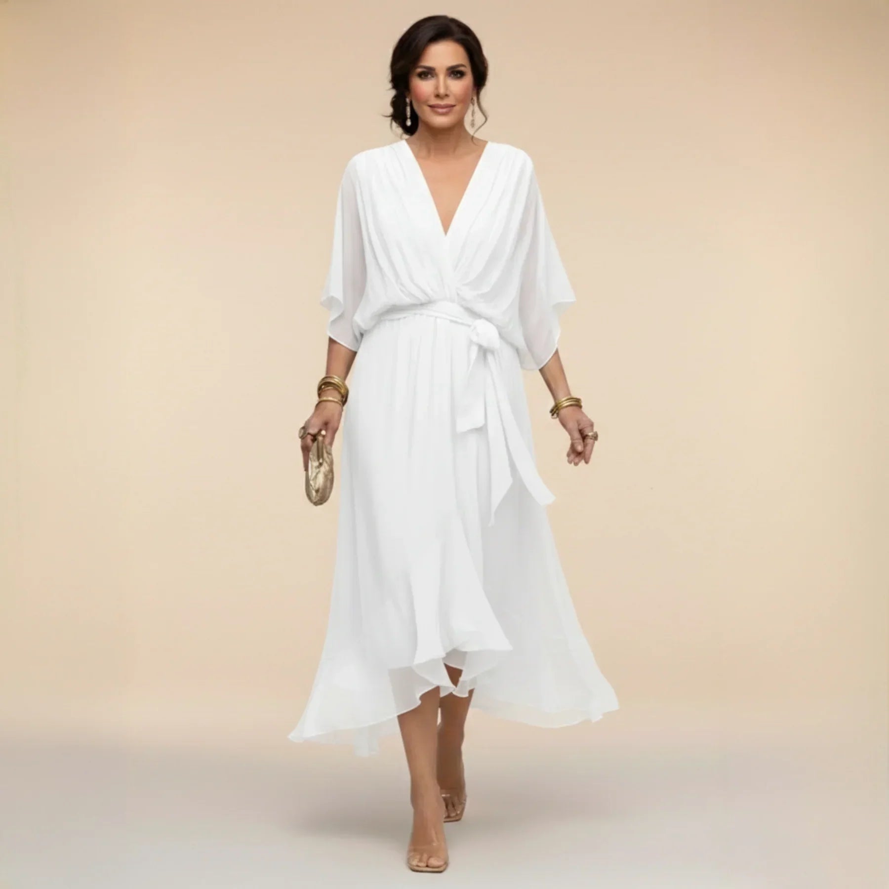 Gabriella | Flowy Dress with V-Neck