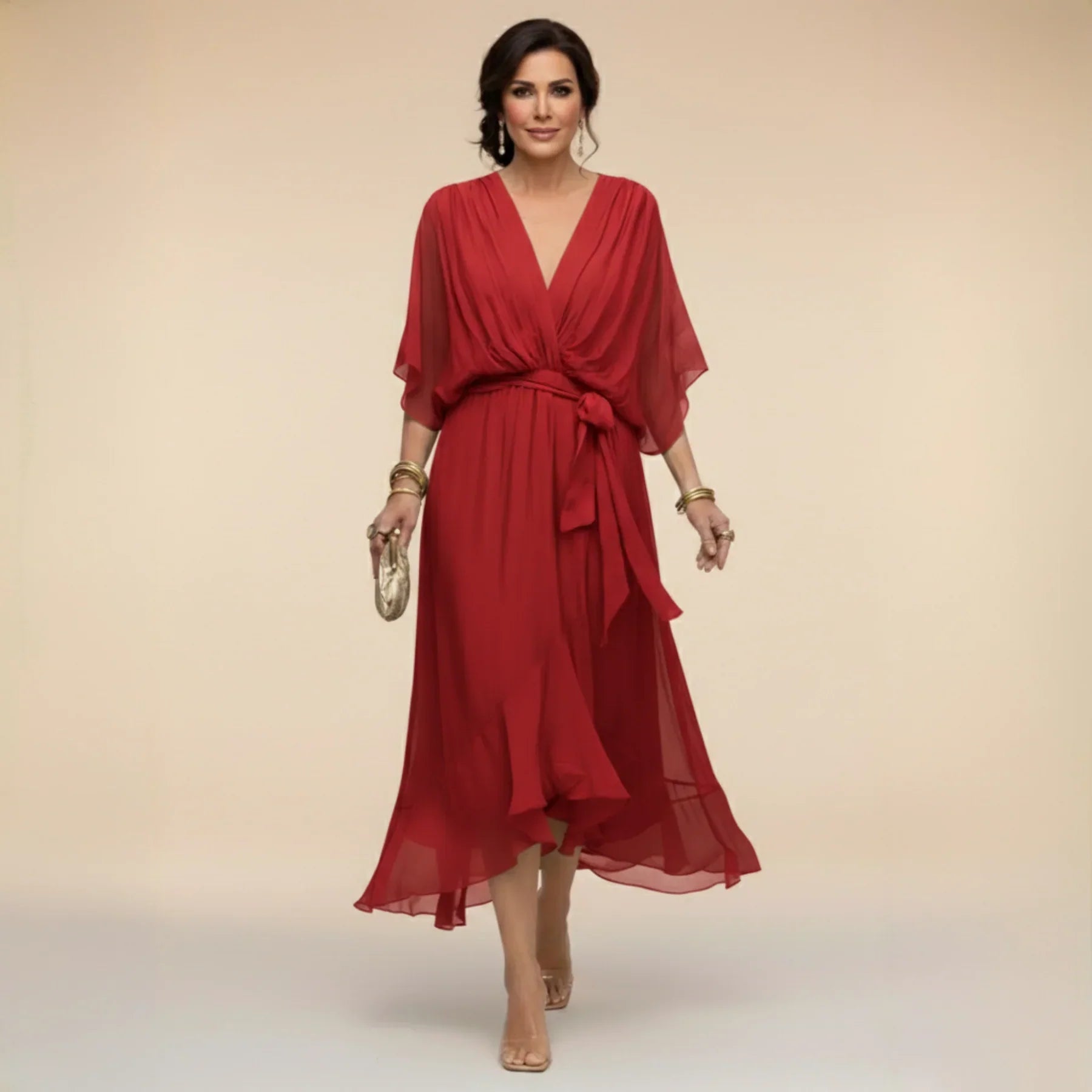 Gabriella | Flowy Dress with V-Neck