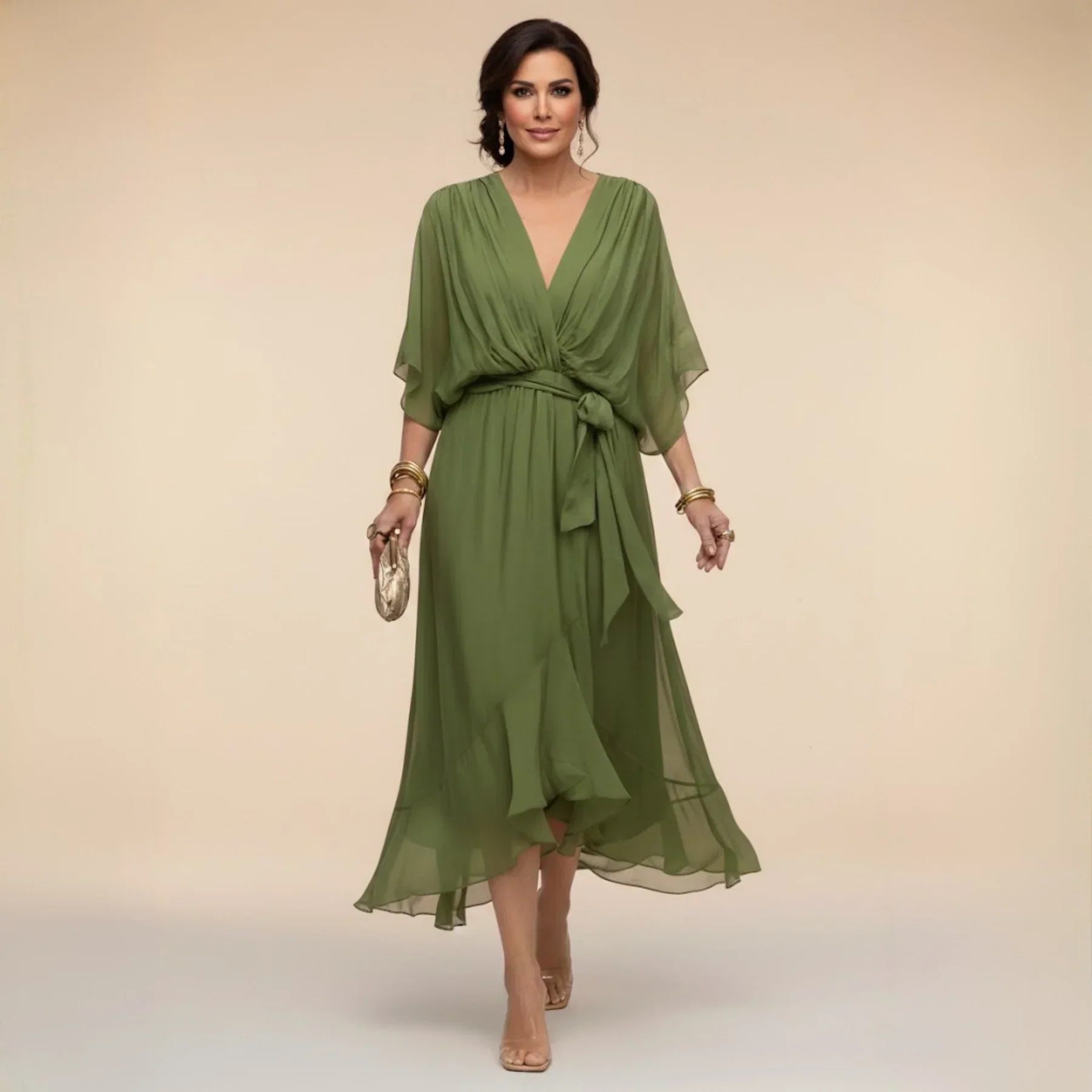 Gabriella | Flowy Dress with V-Neck