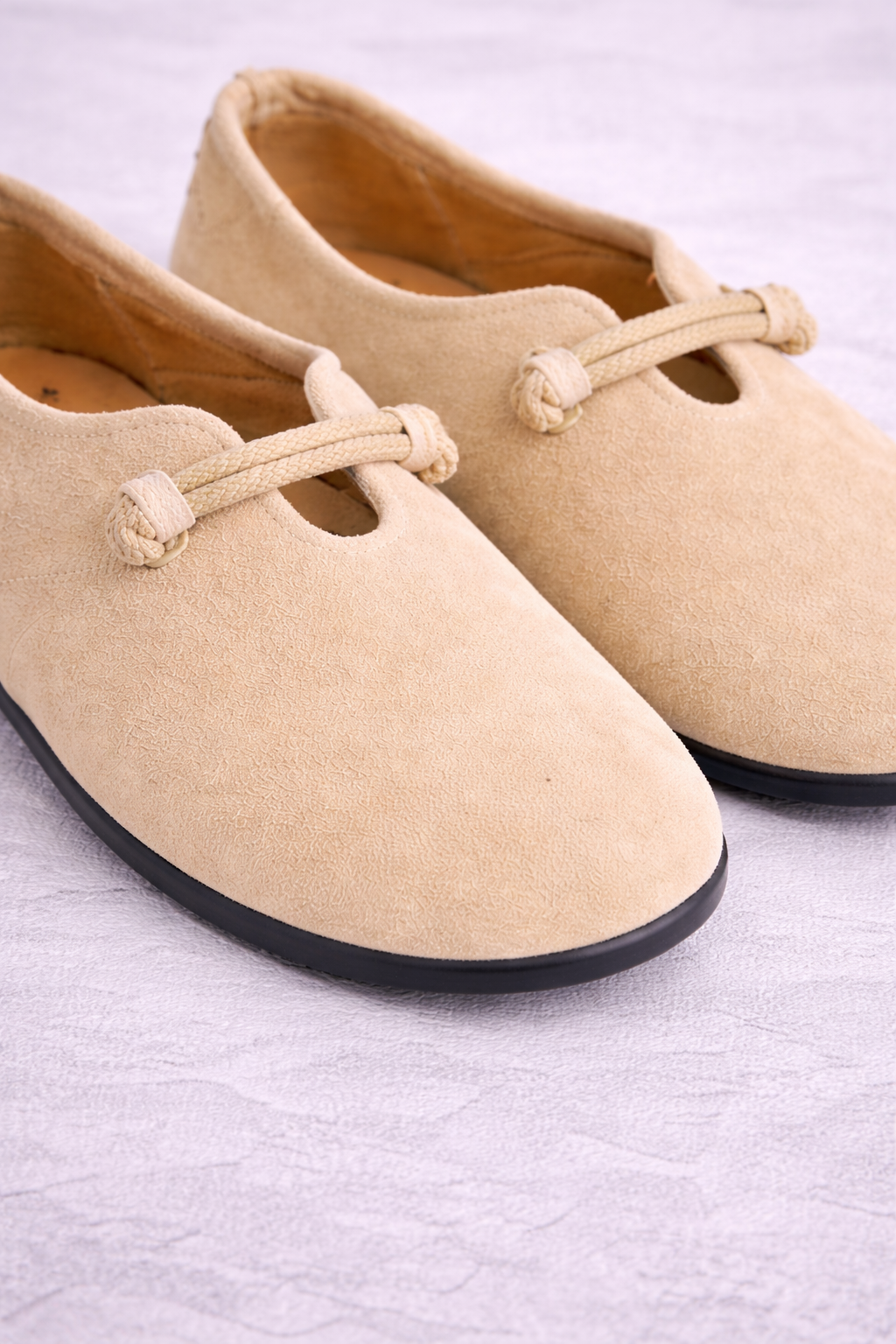 Livia | Suede Bow Slip-On Flats