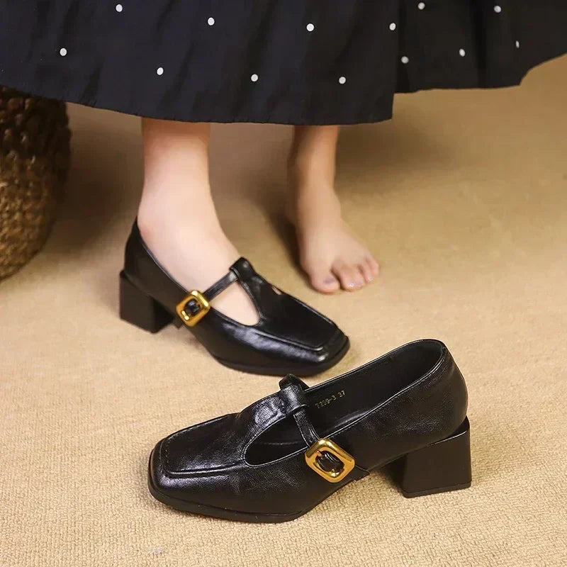 Dorvanna Classic French Mary Jane Shoes