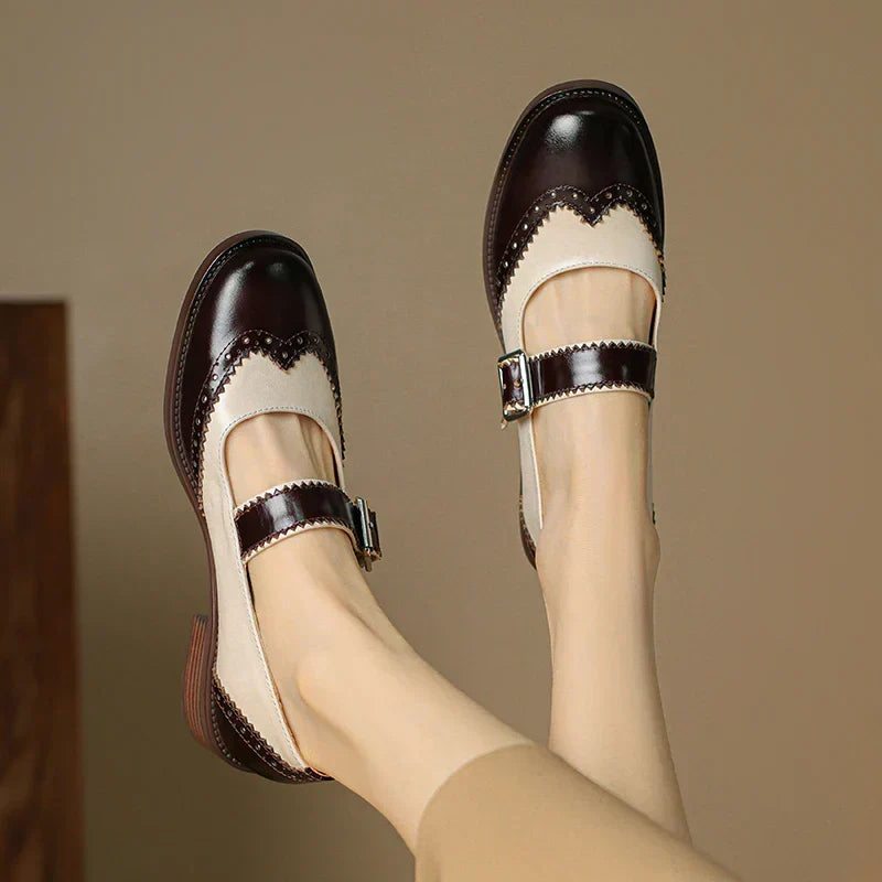Miana | Leather Mary Jane Shoes