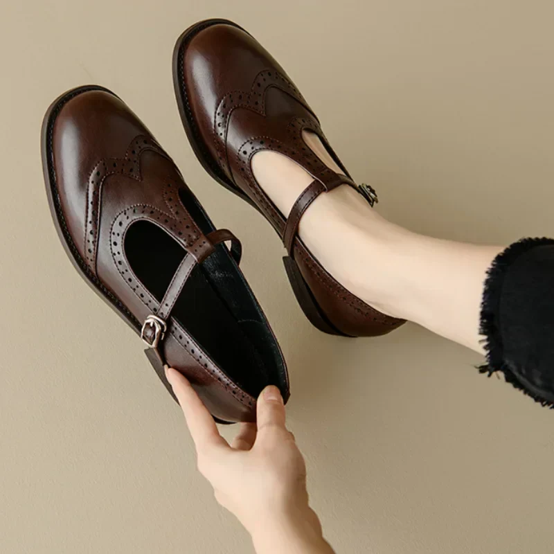 Hazel | Chic T-Strap Mary Jane Shoes