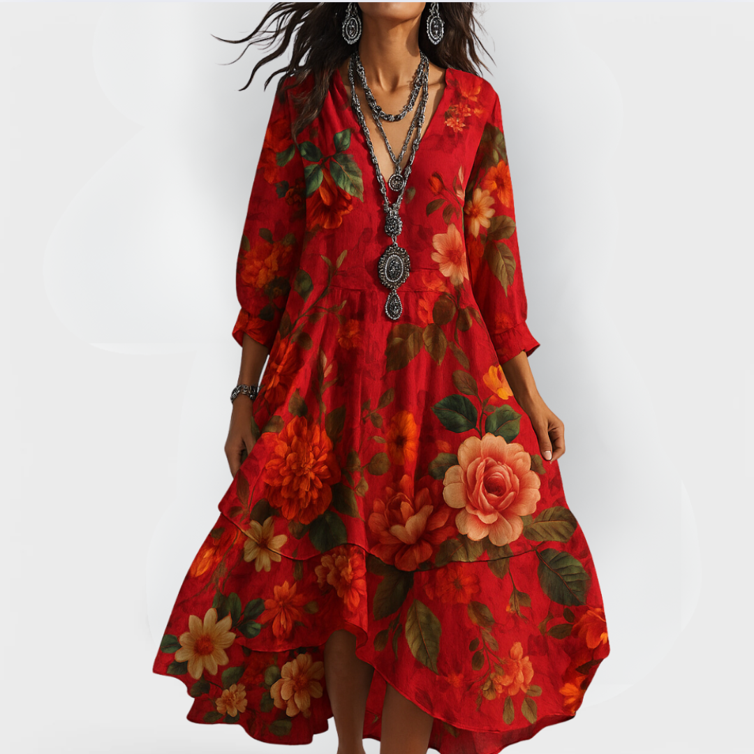 Beatrice | Elegant Floral Dress