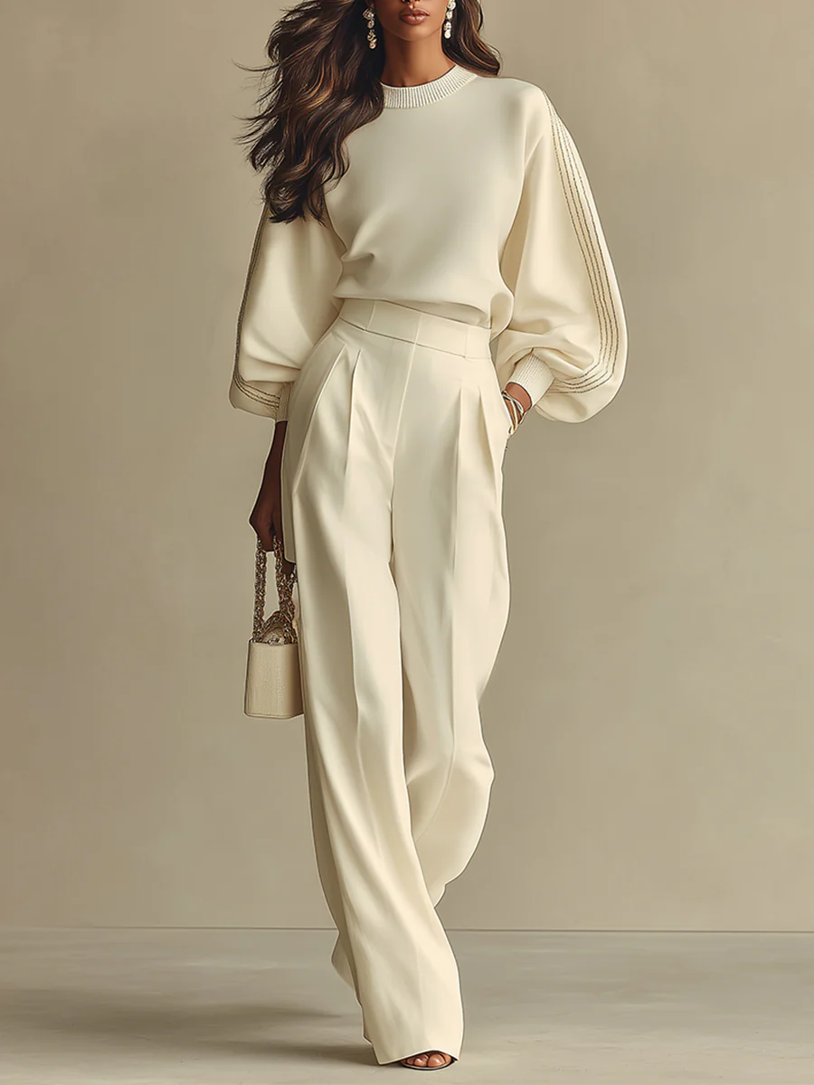 Selena | Elegant Ribbed Set