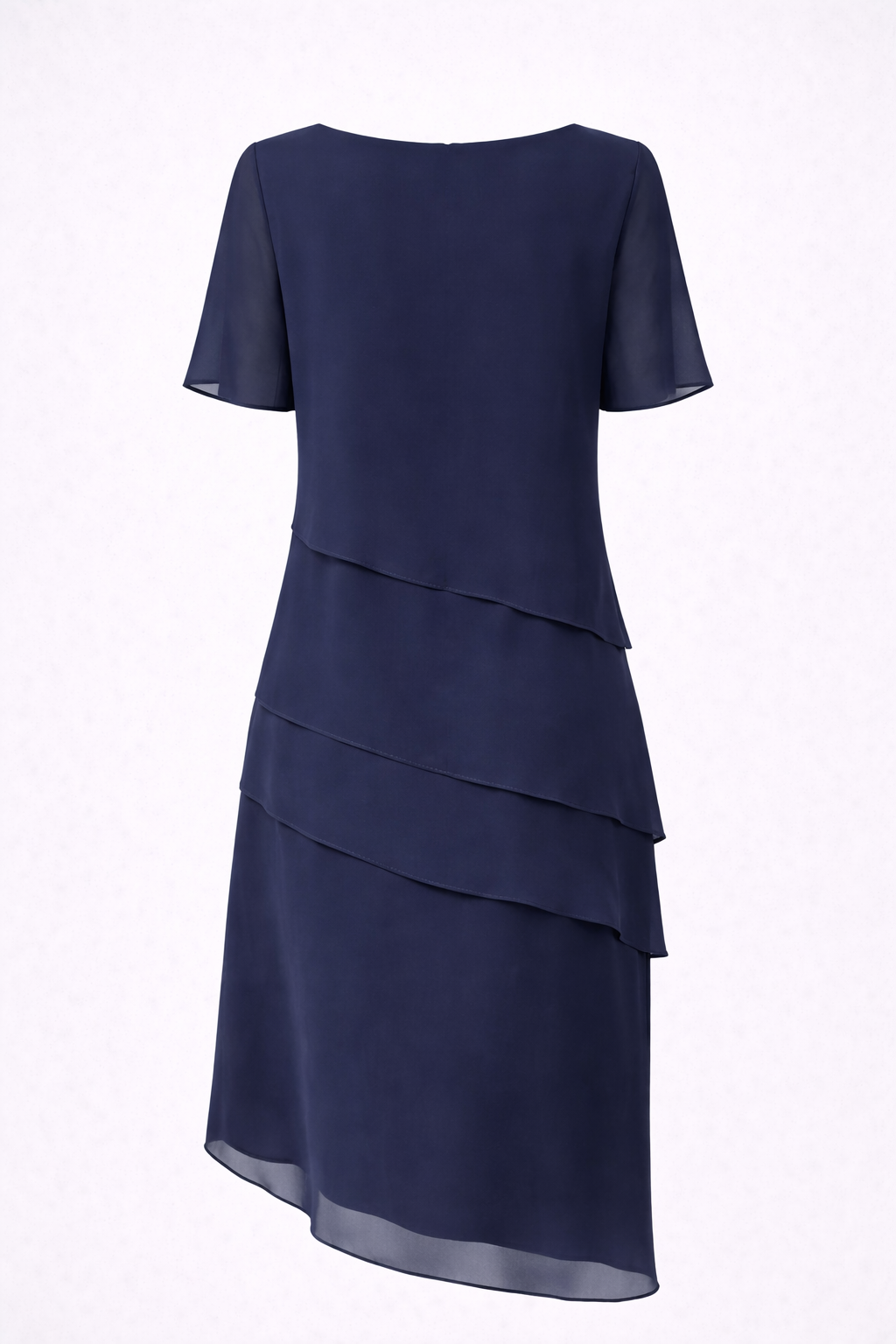 Elara | Layered Chiffon Midi Dress