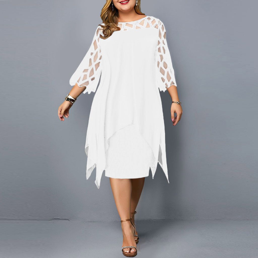 Vivienne | Elegant Mesh Overlay Dress