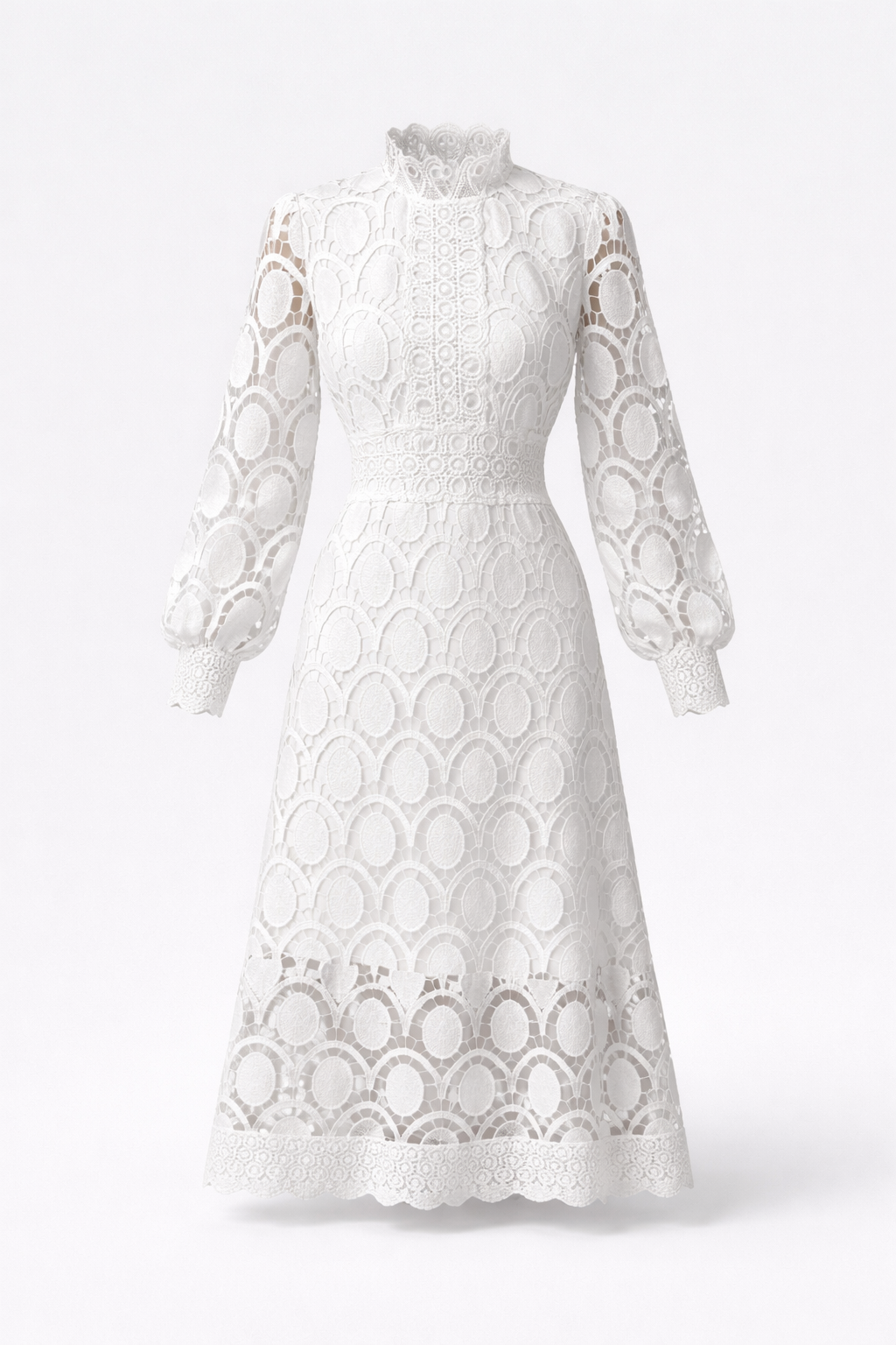 Valerie | Elegant Lace Midi Dress