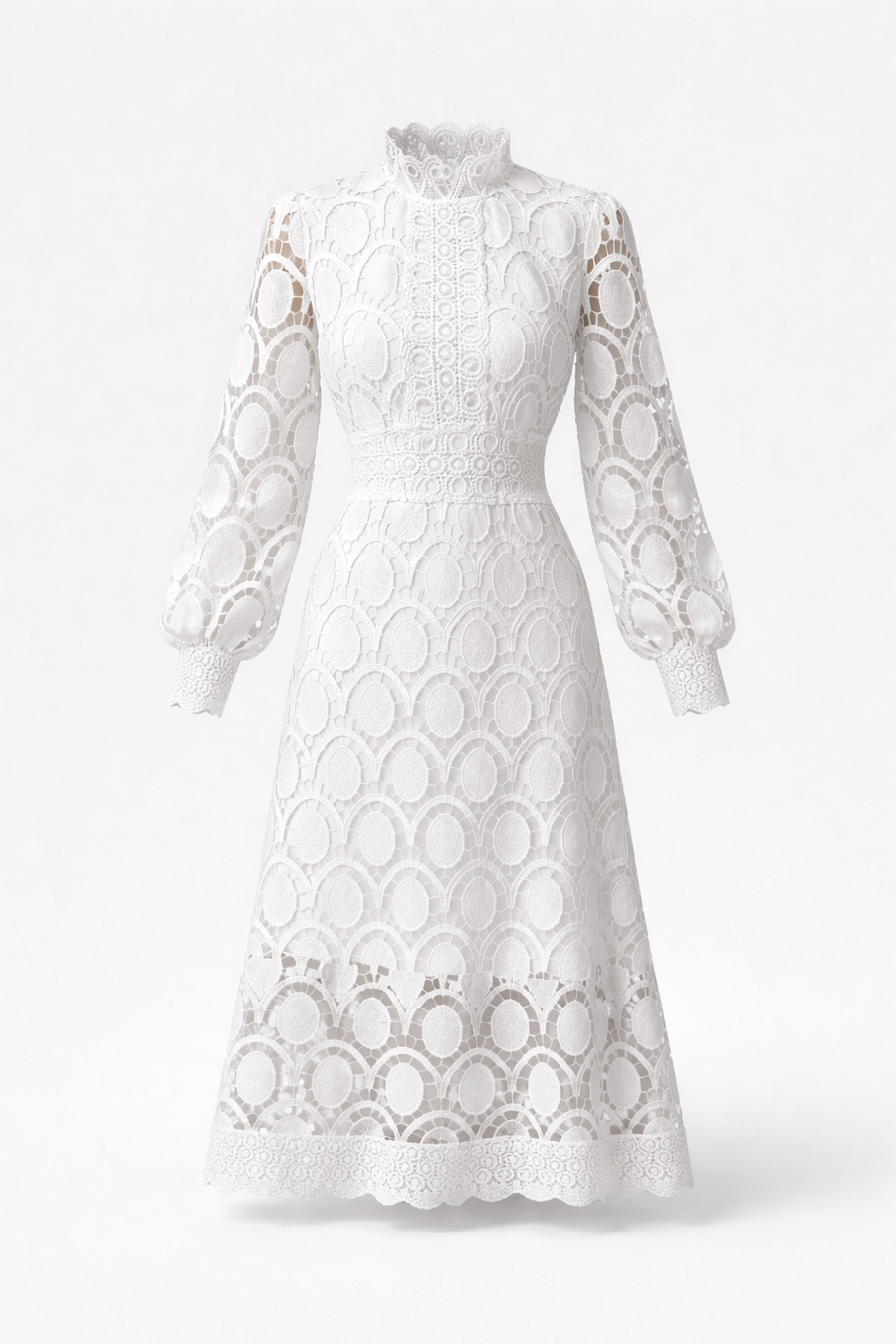 Valerie | Elegant Lace Midi Dress