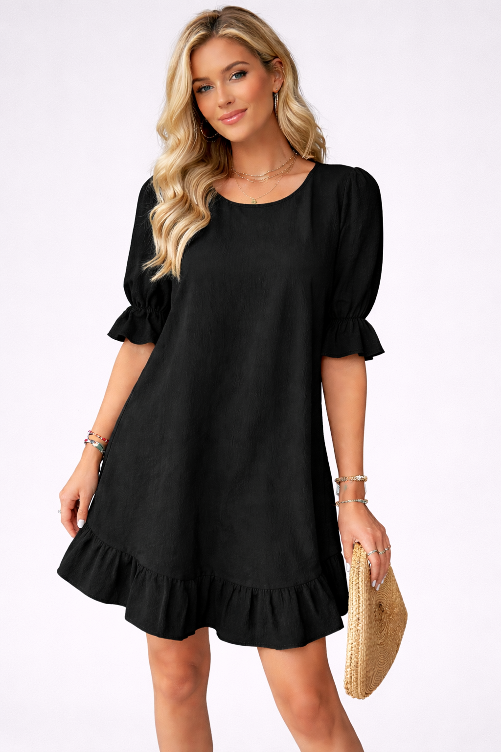 Livia | Ruffle Hem Mini Dress