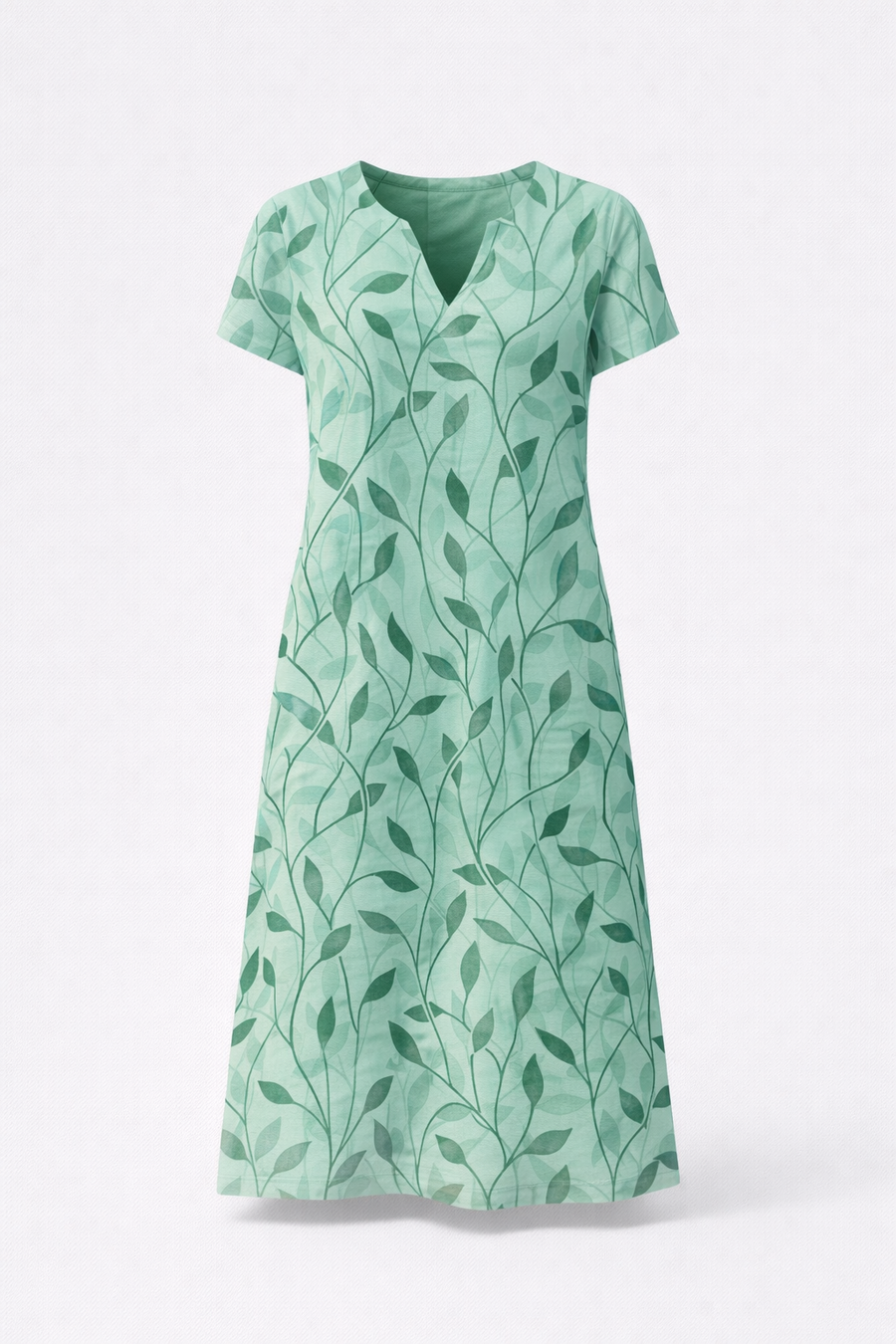 Clara | Botanical Print Midi Dress