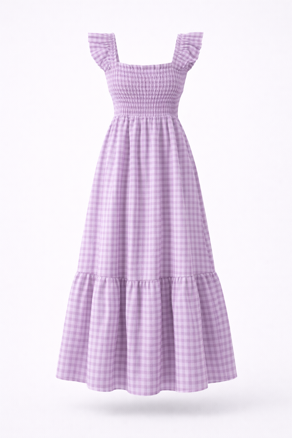 Lily | Gingham Smocked Maxi Dress