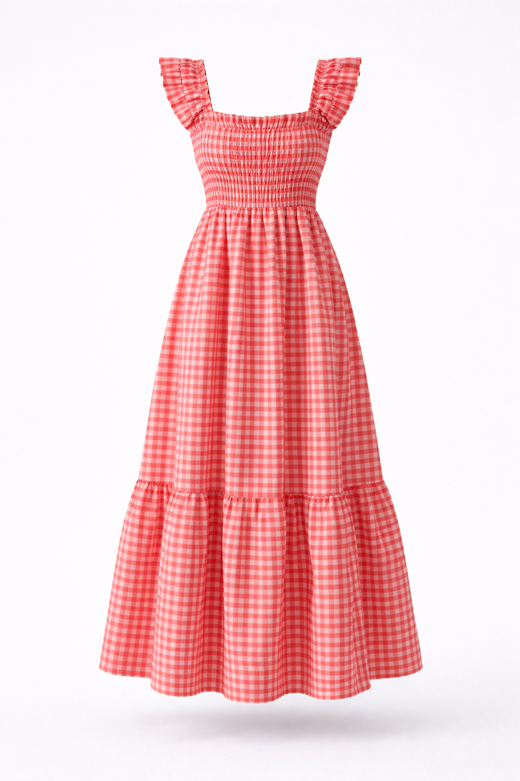 Lily | Gingham Smocked Maxi Dress