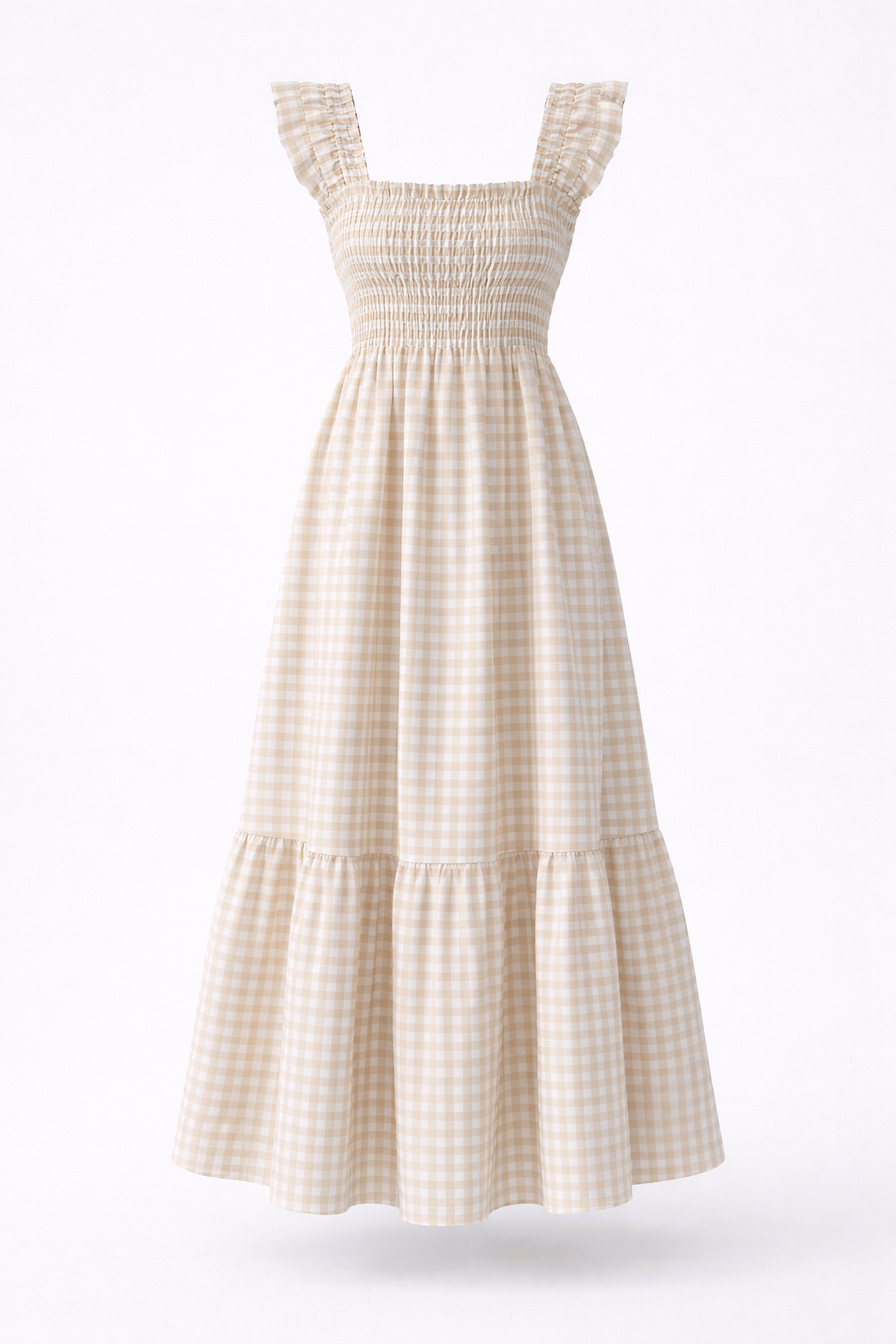 Lily | Gingham Smocked Maxi Dress