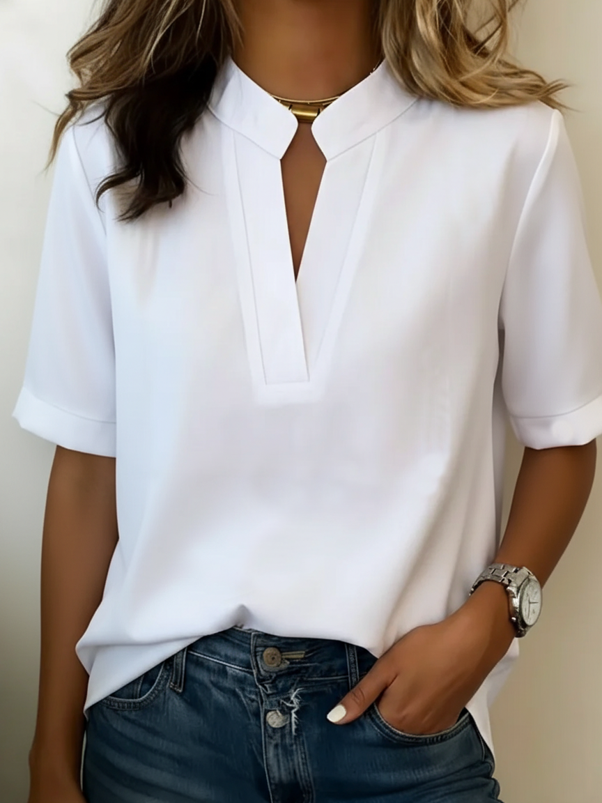 Loise | Elegant Blouse with Refined Collar
