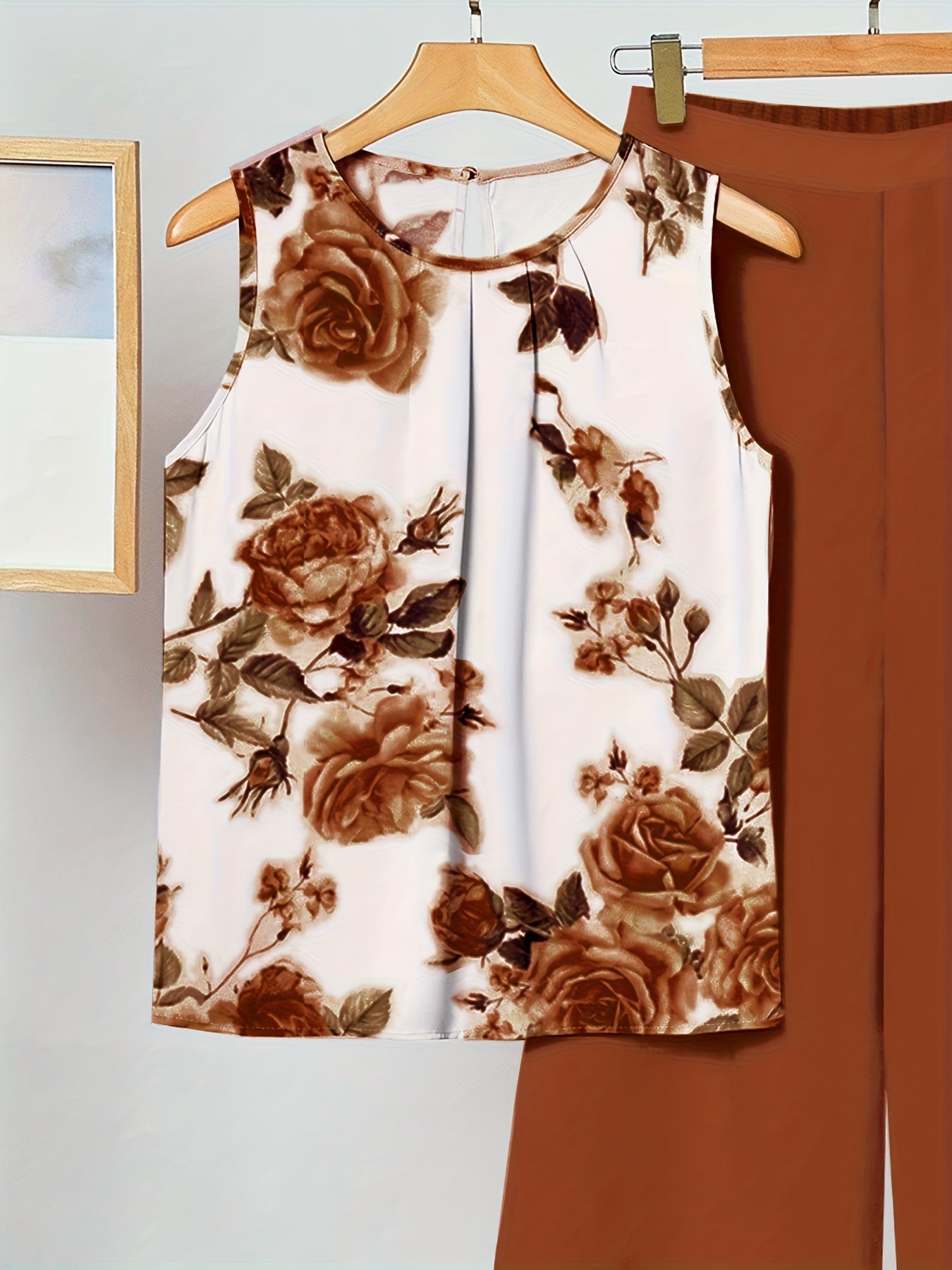 Jasmine | Vintage Brown Floral Set