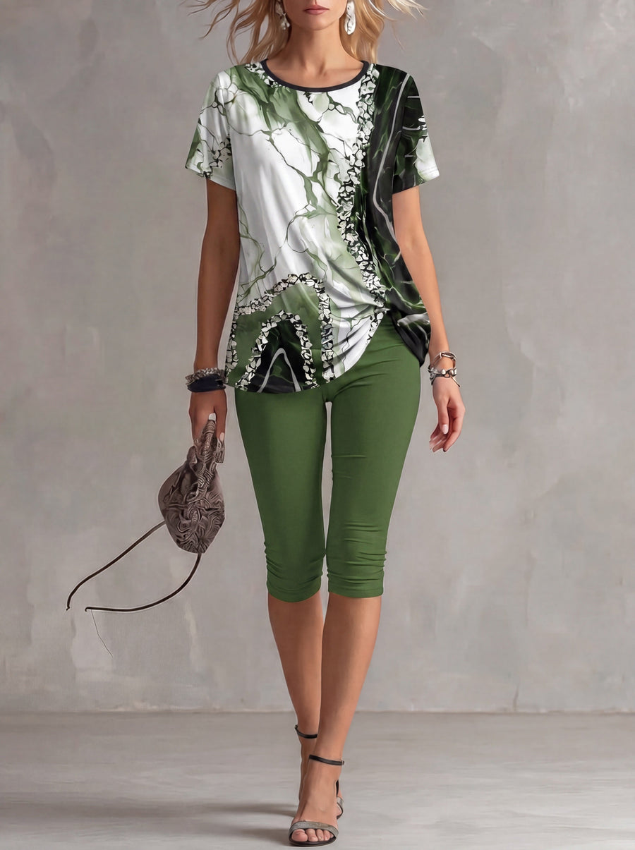 Luna™ | Botanical Print Stretch Set