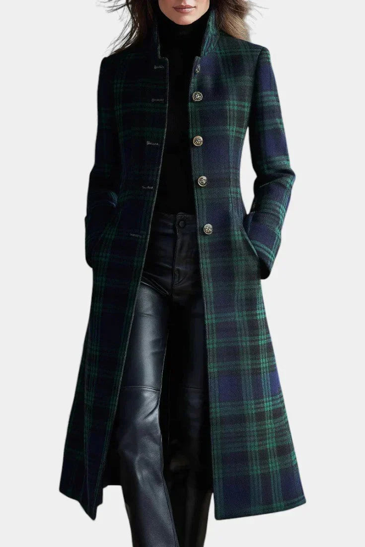 Mary | Tailored Plaid Coat