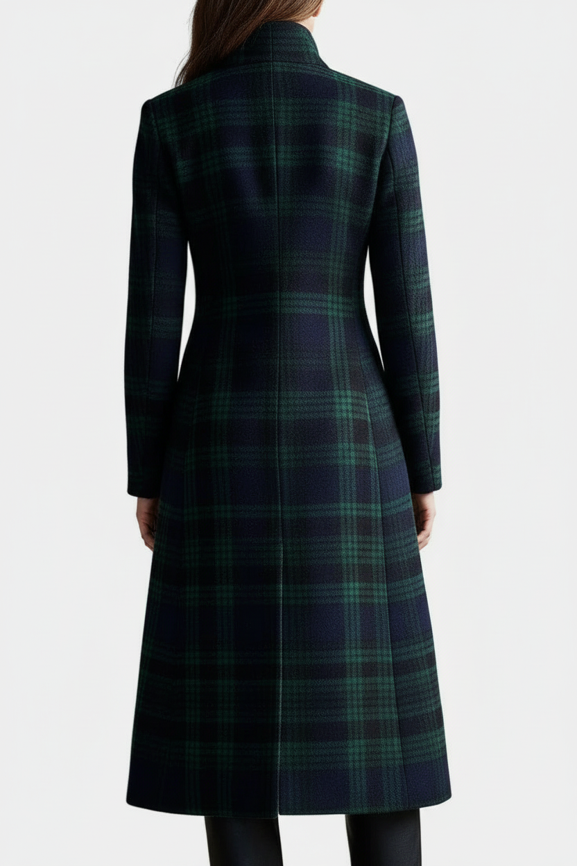 Mary | Tailored Plaid Coat