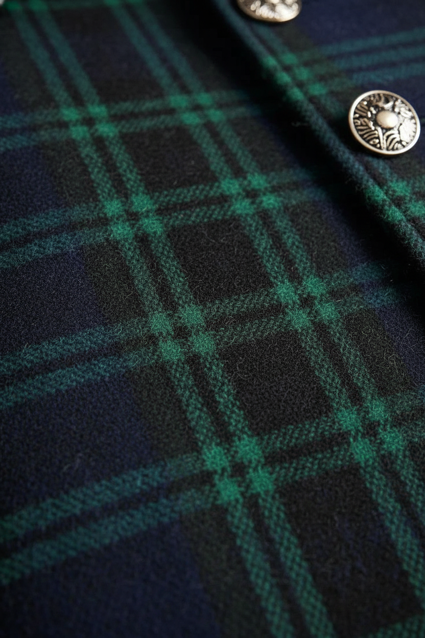 Mary | Tailored Plaid Coat