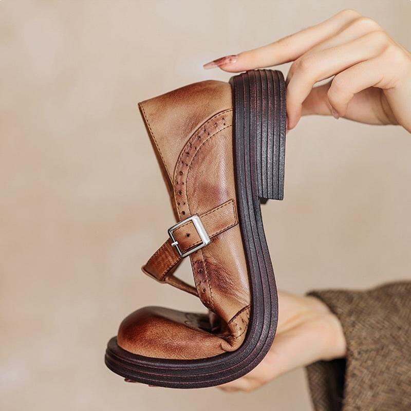 Risla | Leather Mary Jane Shoes