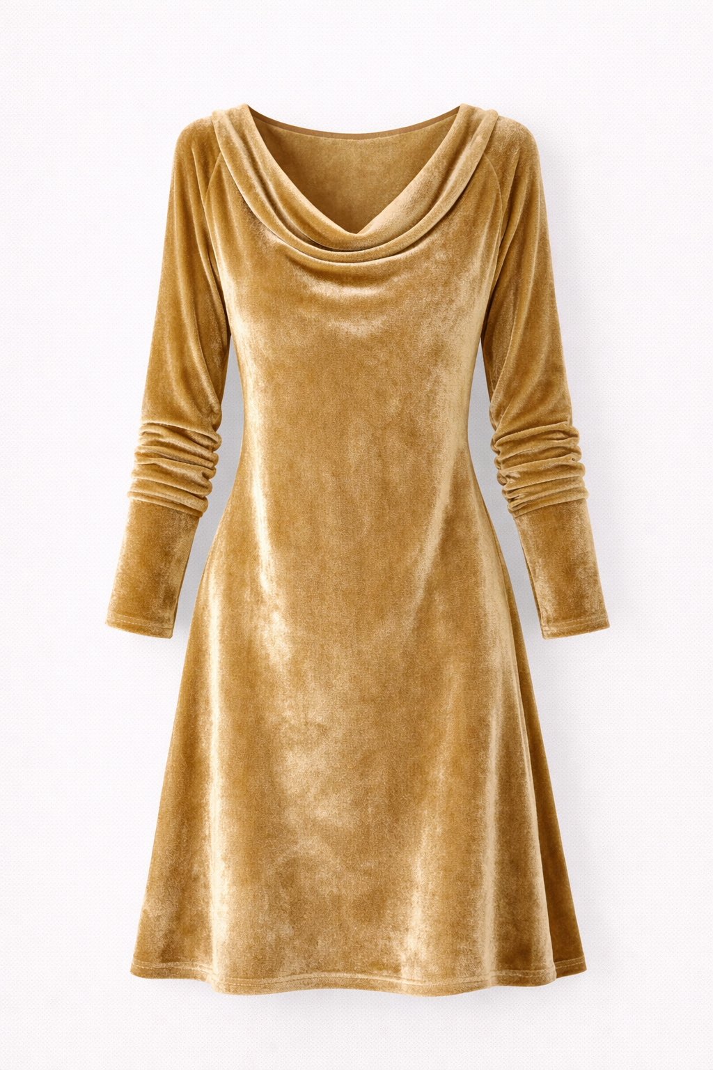 Isabella | Velvet Drape Dress