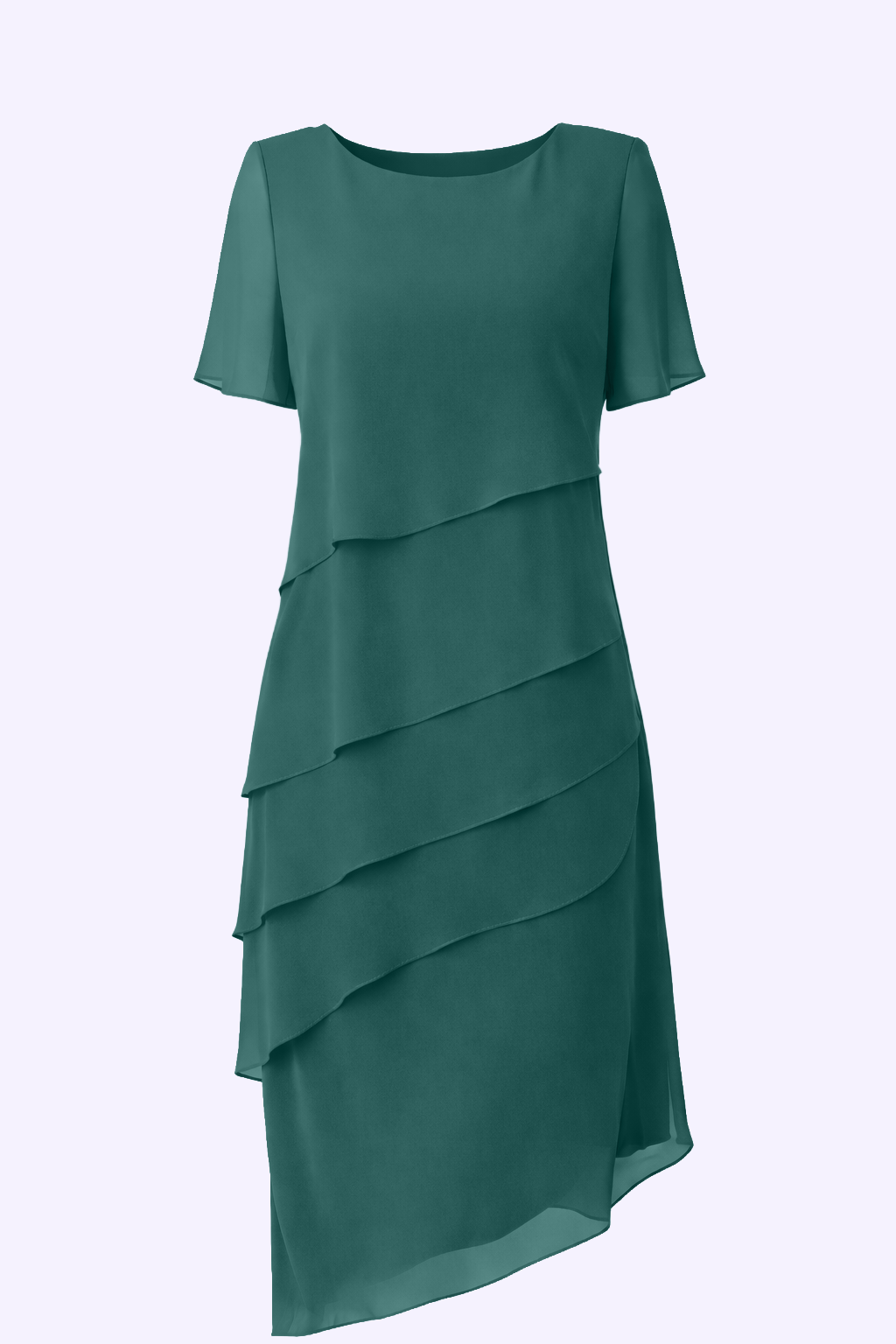 Elara | Layered Chiffon Midi Dress
