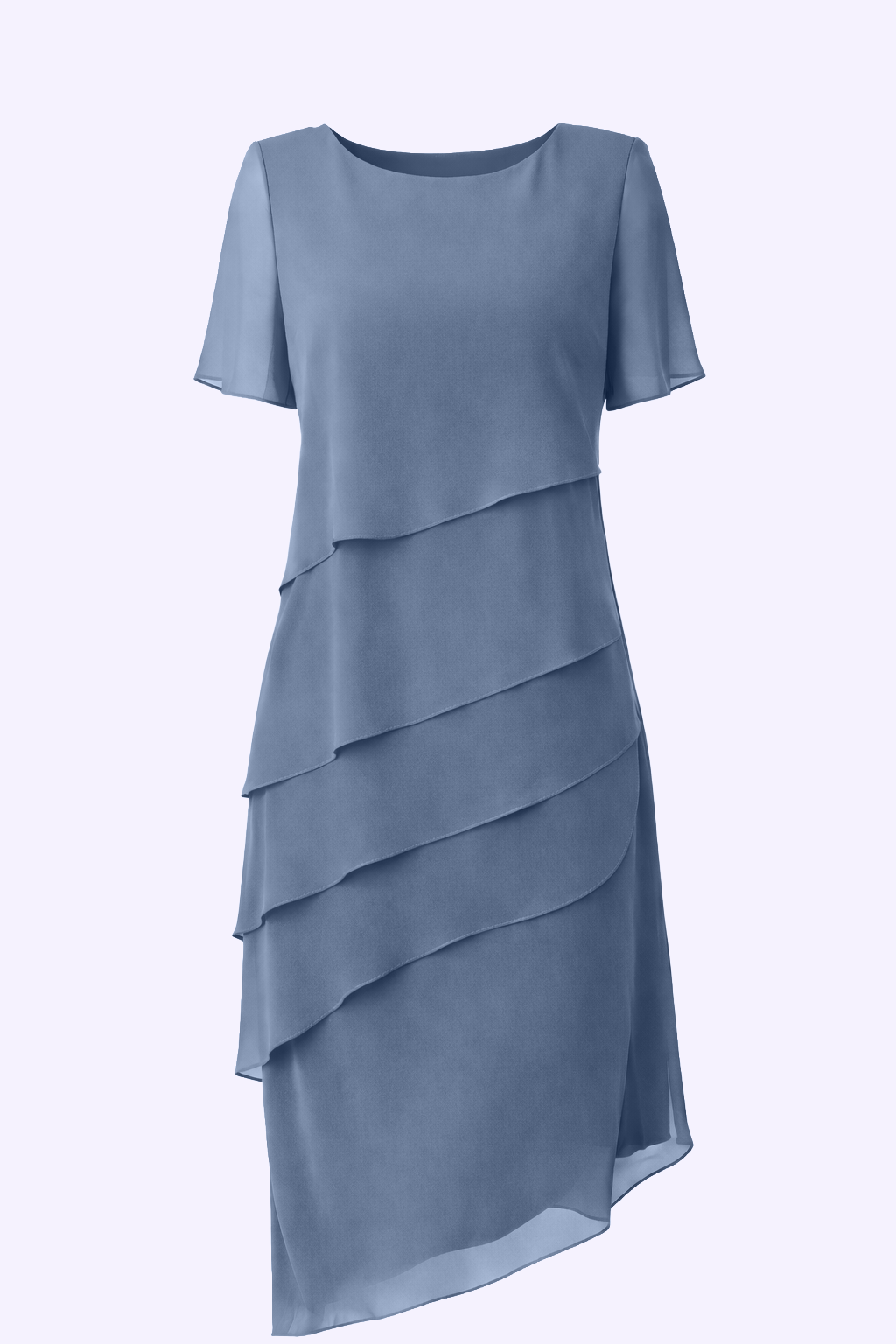 Elara | Layered Chiffon Midi Dress
