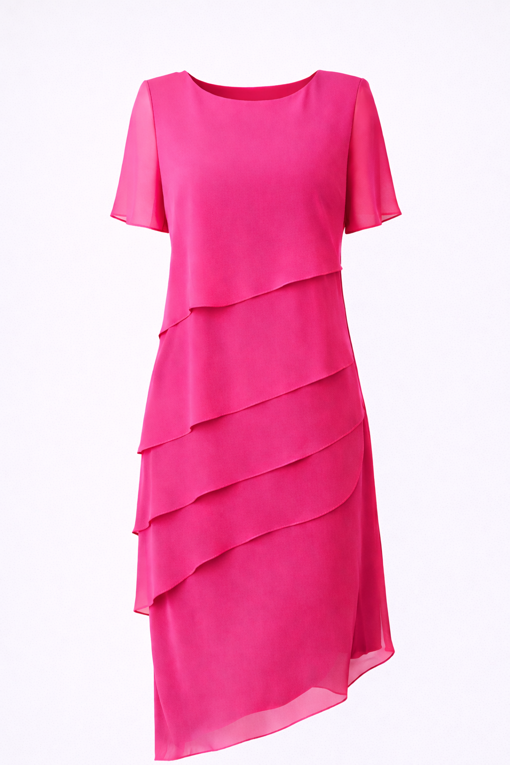Elara | Layered Chiffon Midi Dress