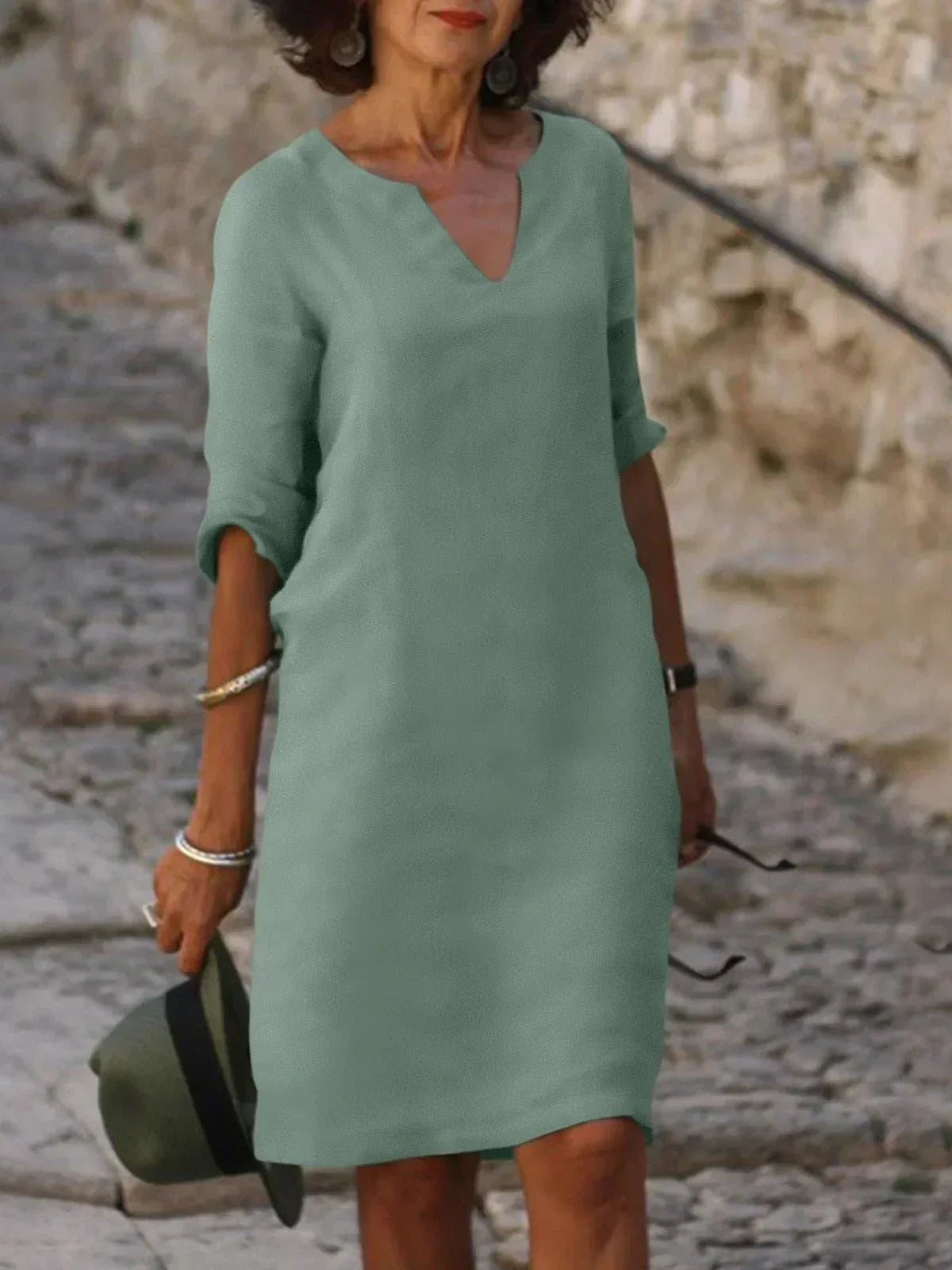Elise | Elegant V-Neck Dress