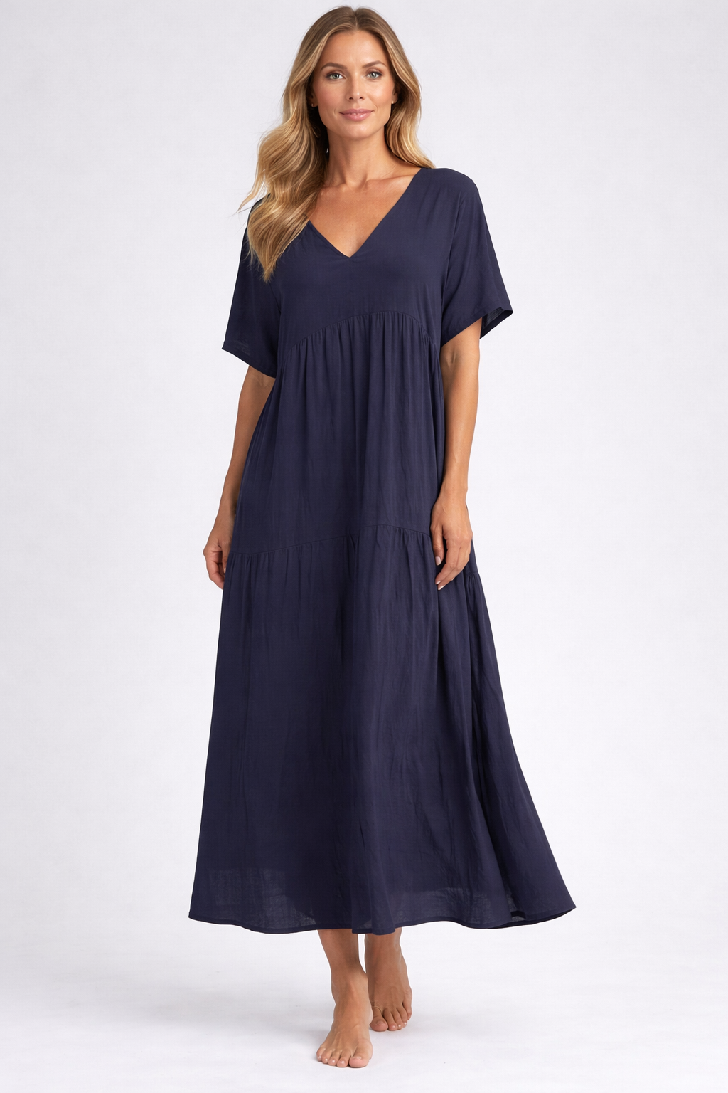 Sienna | V-Neck Boho Maxi Dress