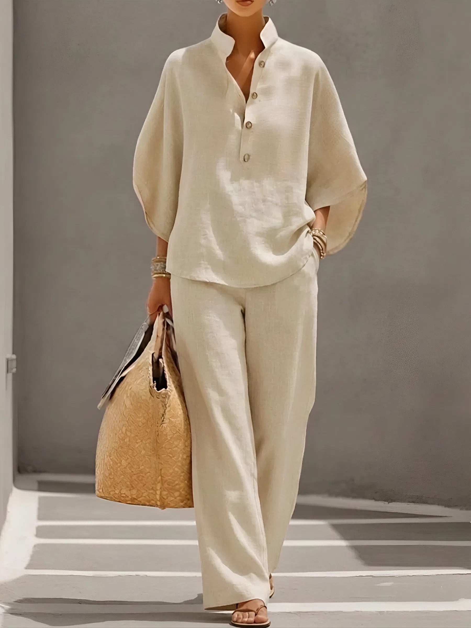 Claire | Linen Two-Piece Set