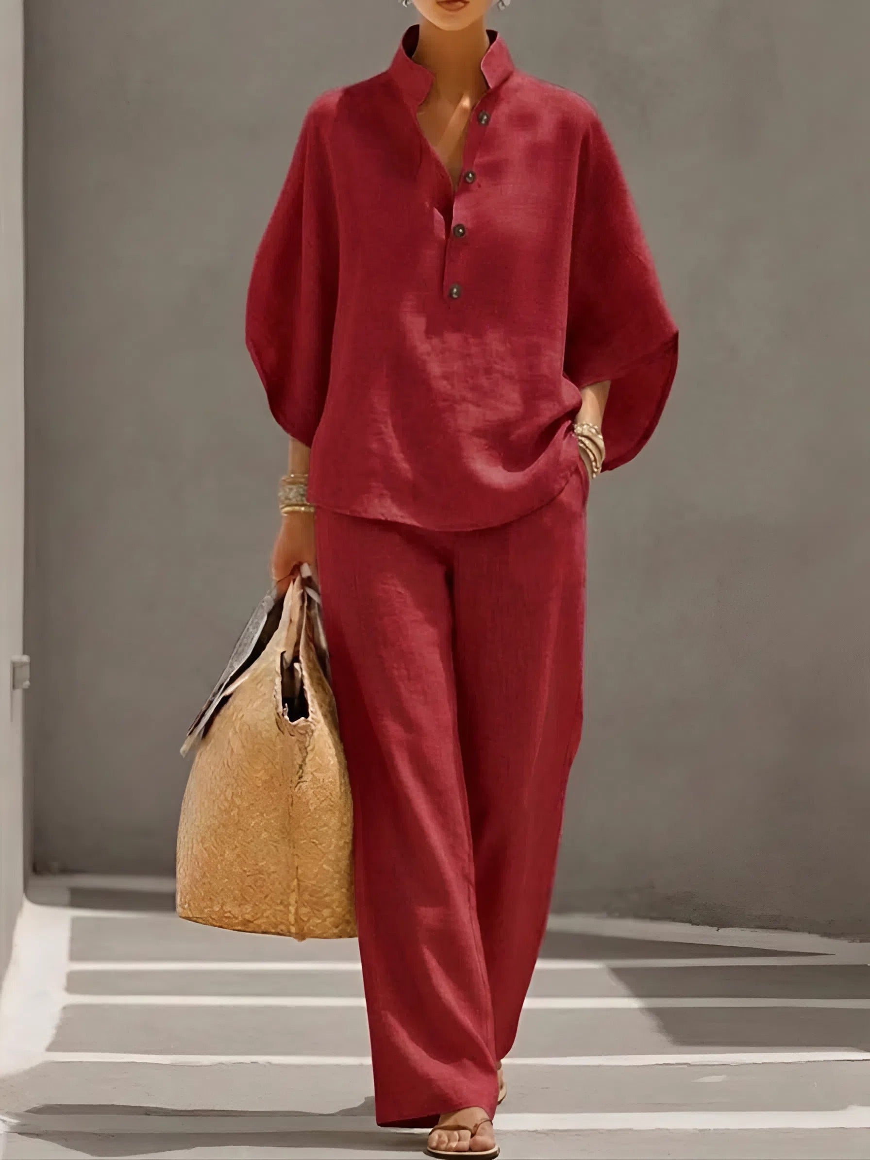 Claire | Linen Two-Piece Set