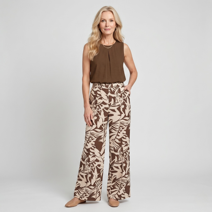 Shelby | Plant Print Two-Piece Set