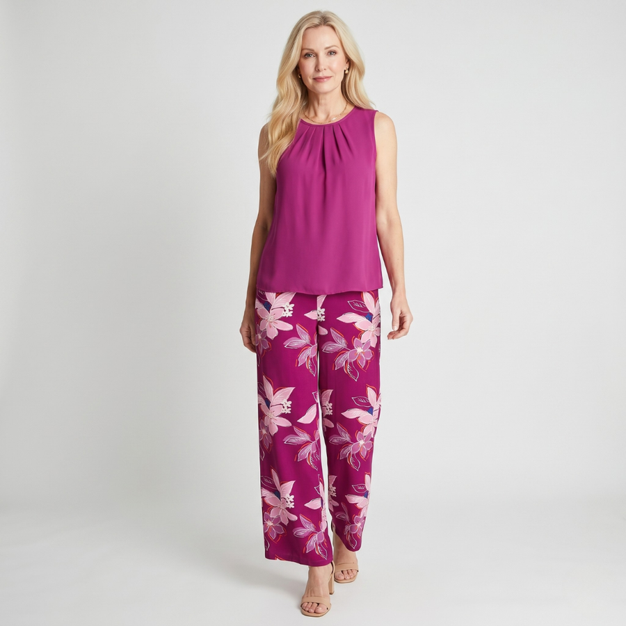 Kayla | Floral Retro Two-Piece Set